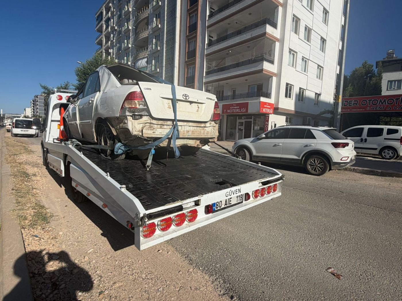 Kaza aracı şehirlerarası nakli
